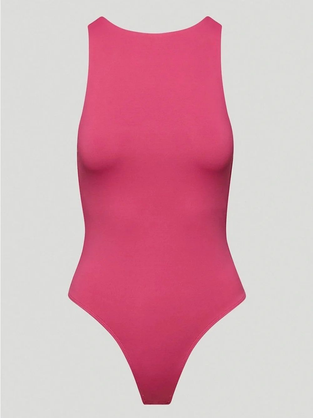 🆕 Babaton | Contour '90s Bodysuit Sleek high-neck bodysuit | Modern Magenta Pink